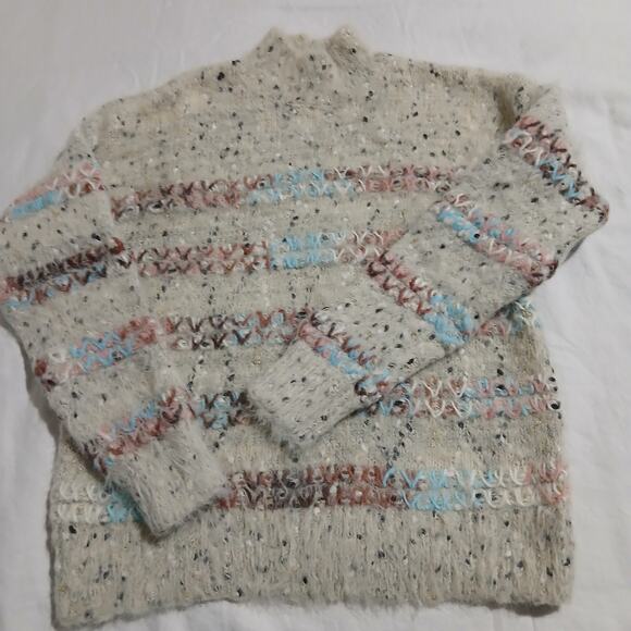 Maurices Medium Multicolor Long-Sleeved Sweater Metallic Thread Easy Care - Picture 3 of 13